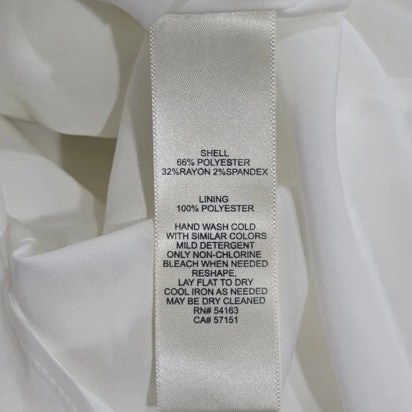 HARPER ROSE Womens Ivory Scuba Crepe Short Sleeve Fit + Flare Dress Size 12 - Picture 12 of 12